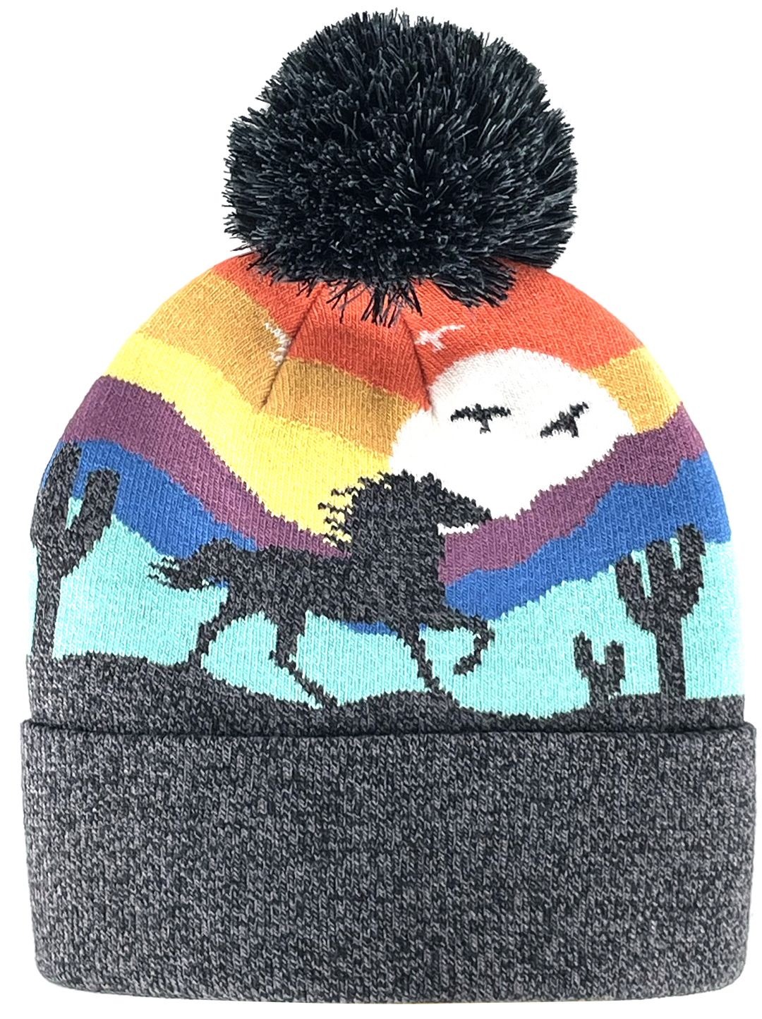 Wild Horse Kids Beanie Hat – Colorful Knit Winter Hat for Little Adventurers