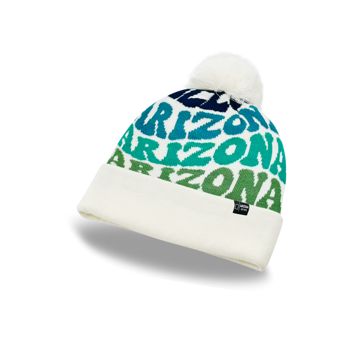 ARIZONA Colorful Pom Pom Beanie - Warm Knitted Winter Hat
