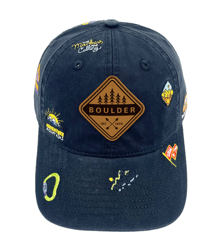 Boulder Mountain Climbing Adventure Baseball Cap