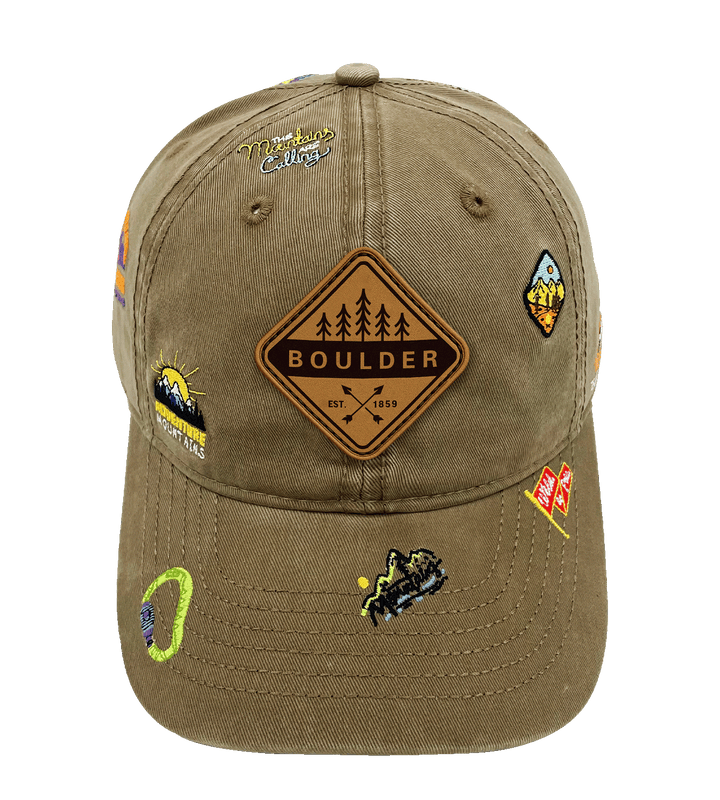 Boulder Mountain Climbing Adventure Baseball Cap