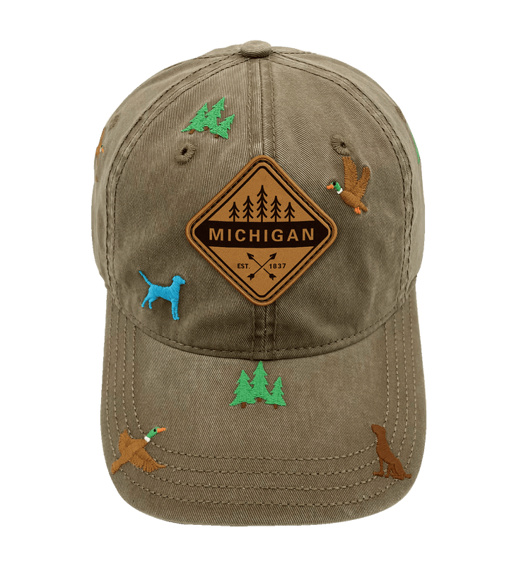 Michigan Hunting Adventure Baseball Cap