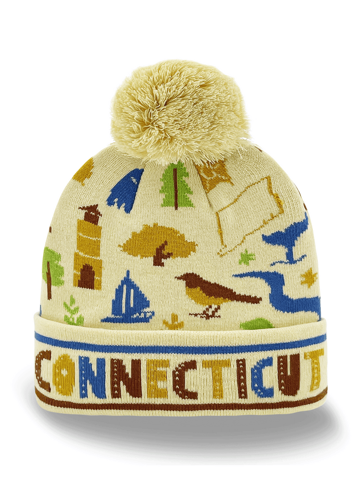 Connecticut Landmarks & Wildlife Knit Beanie – Winter Outdoor Hat