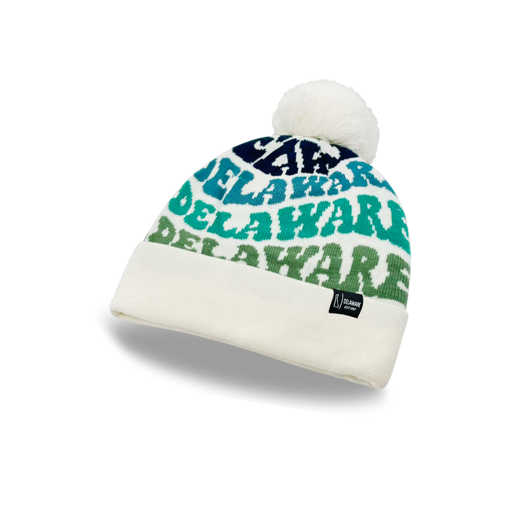 DELAWARE Colorful Pom Pom Beanie - Warm Knitted Winter Hat