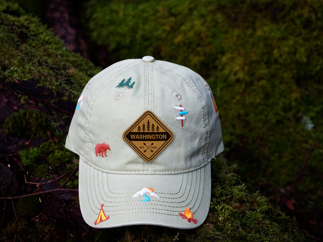 Washington Wilderness Camping Baseball Cap