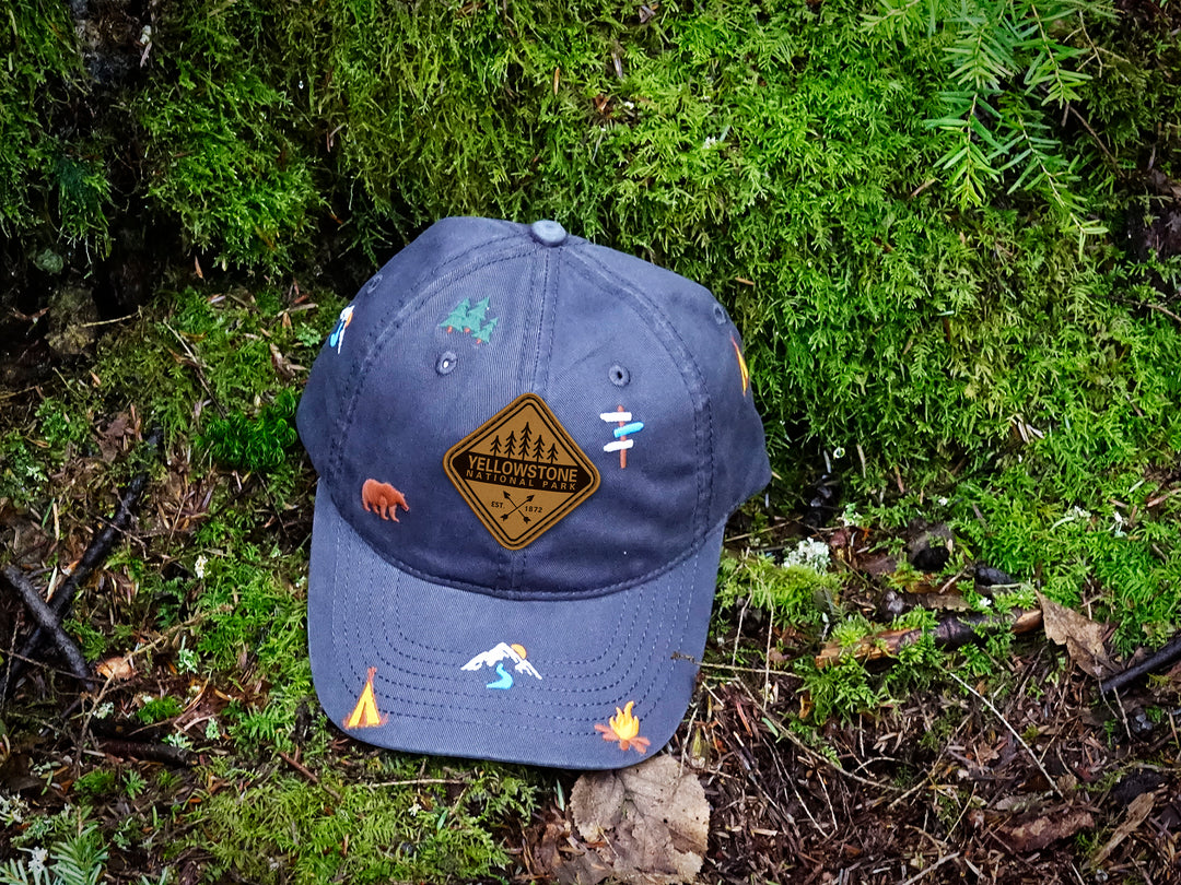 Yellowstone Wilderness Camping Baseball Cap