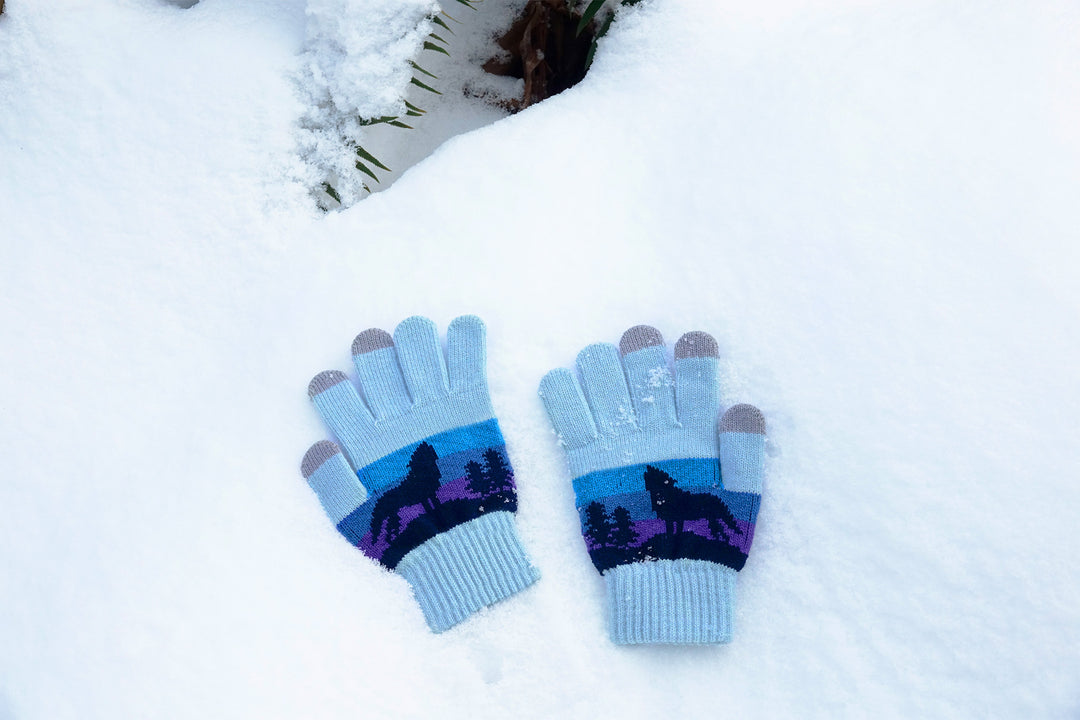 Howl of Twilight Knit Gloves