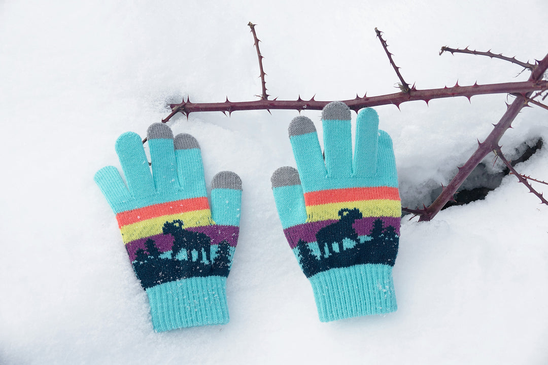 Giant Horn Knit Gloves
