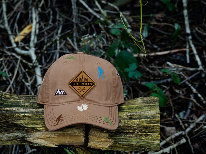 Illinois Bigfoot Adventure Baseball Cap