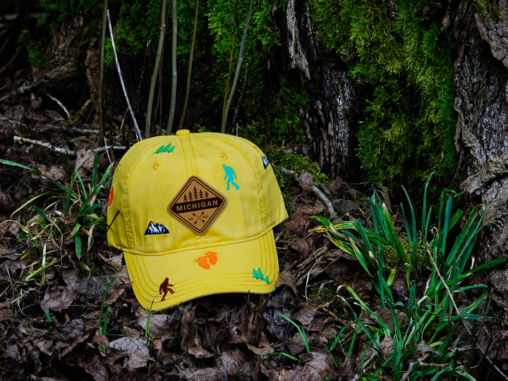 Michigan Bigfoot Adventure Baseball Cap