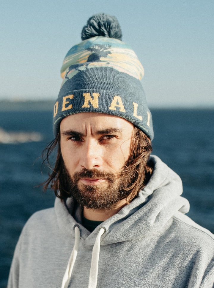 Denali National Park Beanie Winter Knit Hat with Pom Pom Warm Souvenir