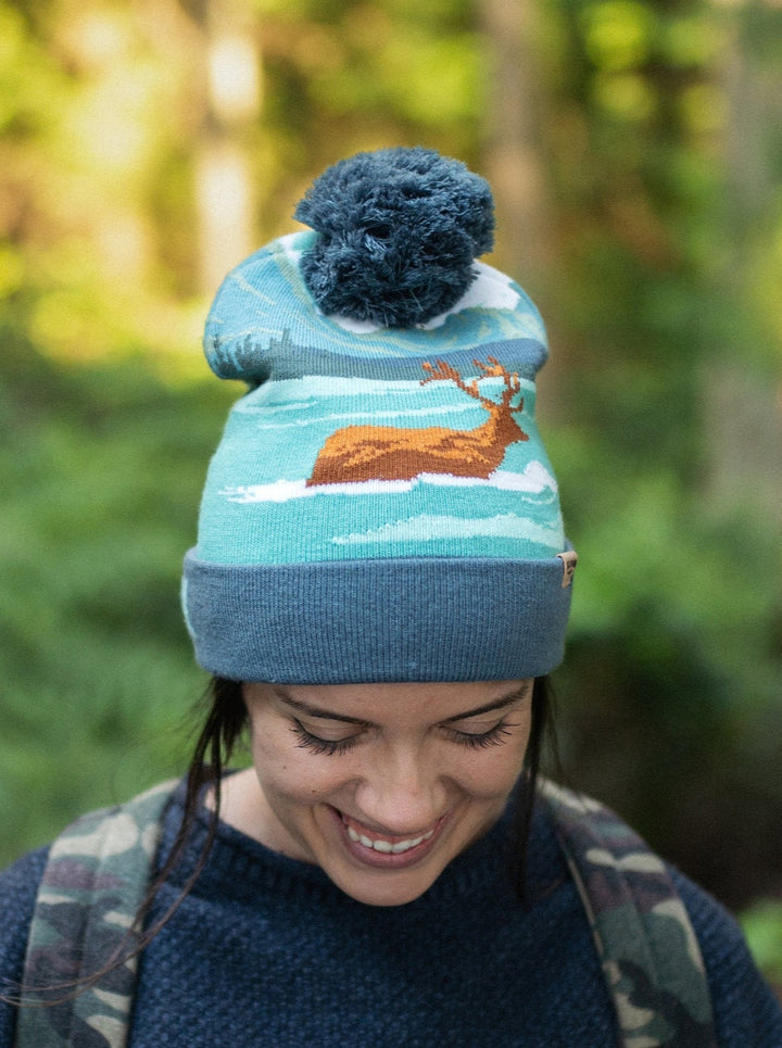 Kobuk Valley National Park Beanie Pom Pom Hat for Hiking Camping Winter