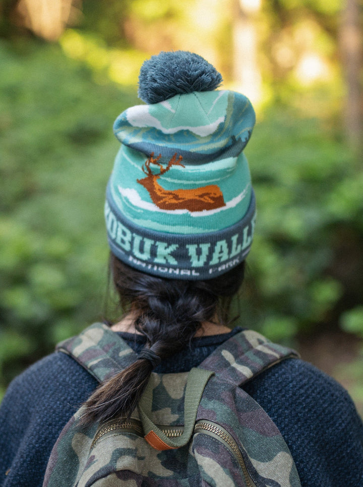 Kobuk Valley National Park Beanie Pom Pom Hat for Hiking Camping Winter