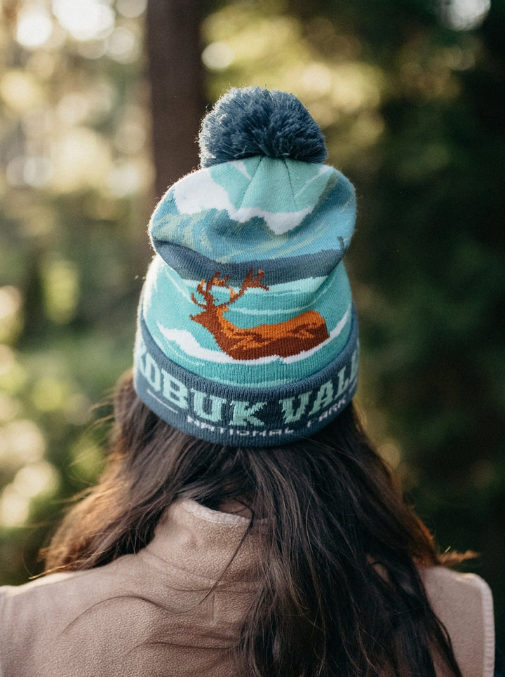 Kobuk Valley National Park Beanie Pom Pom Hat for Hiking Camping Winter