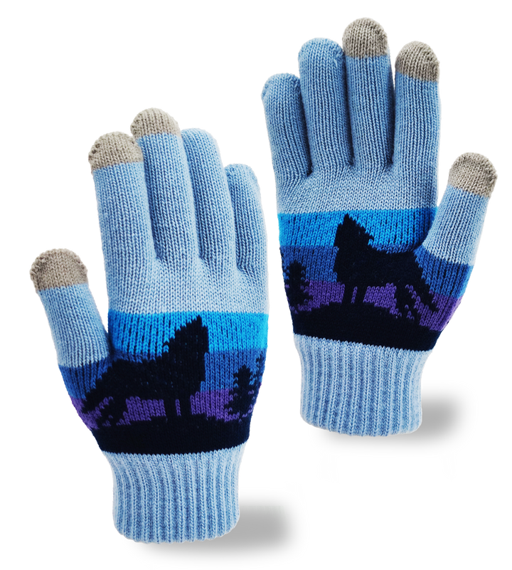 Howl of Twilight Knit Gloves