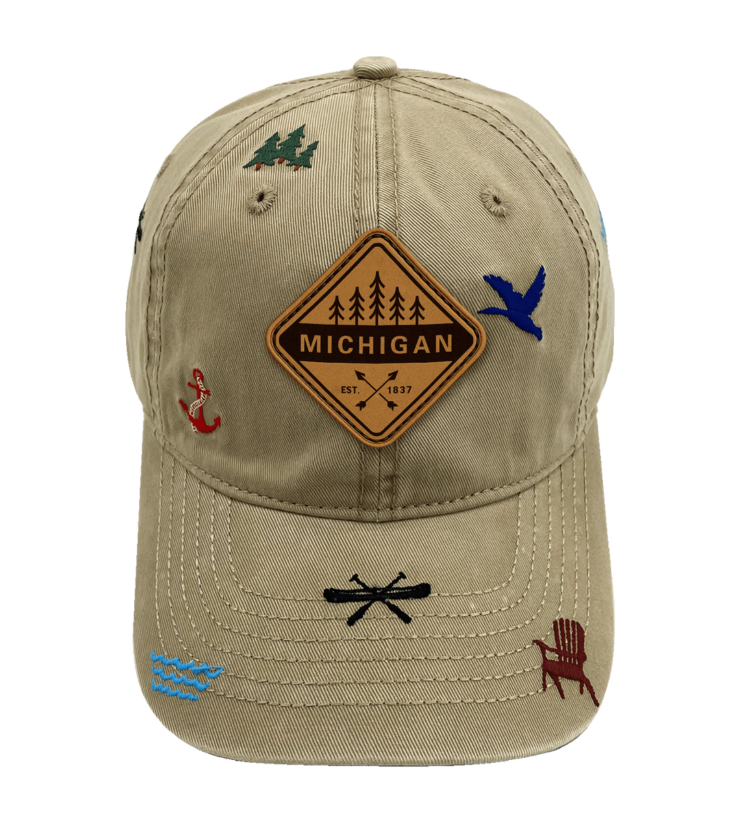 Michigan Canoe Adventure Baseball Cap