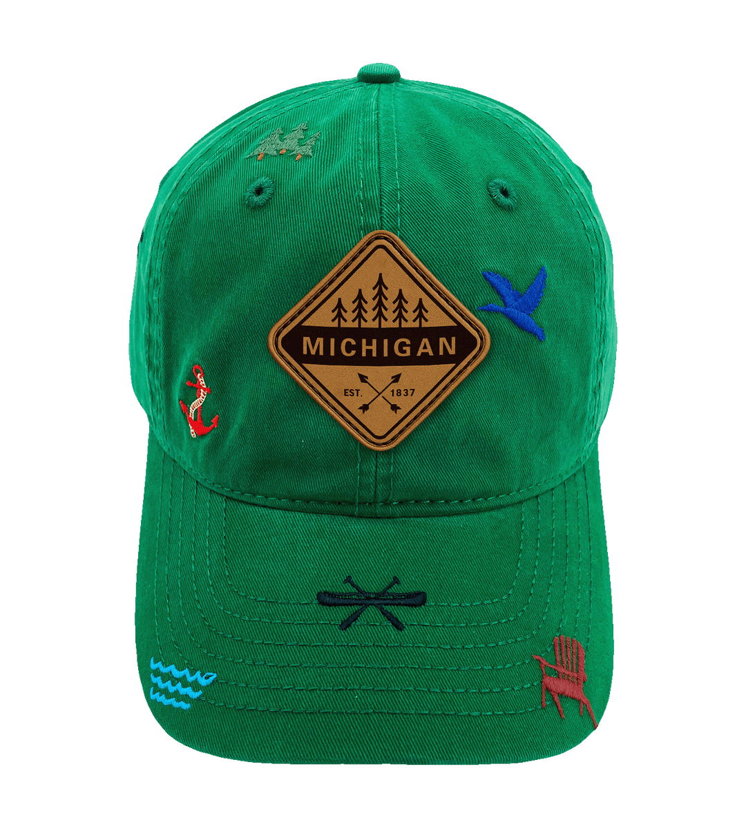 Michigan Canoe Adventure Baseball Cap