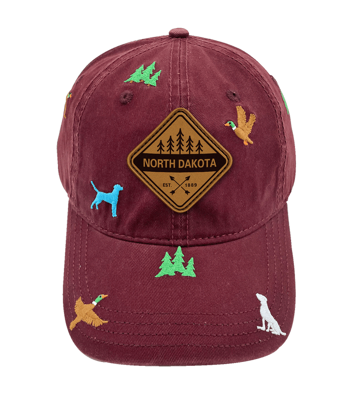 North Dakota Hunting Adventure Baseball Cap