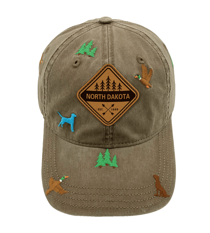 North Dakota Hunting Adventure Baseball Cap