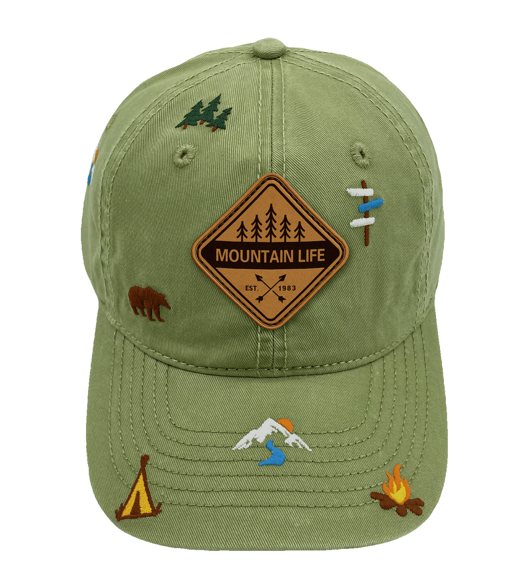 Mountain Wilderness Camping Baseball Cap