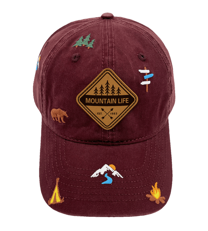 Mountain Wilderness Camping Baseball Cap