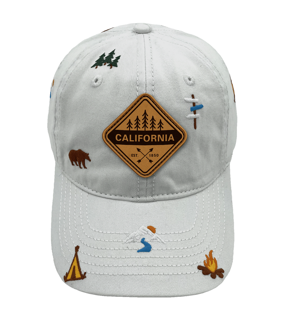 California Wilderness Camping Baseball Cap