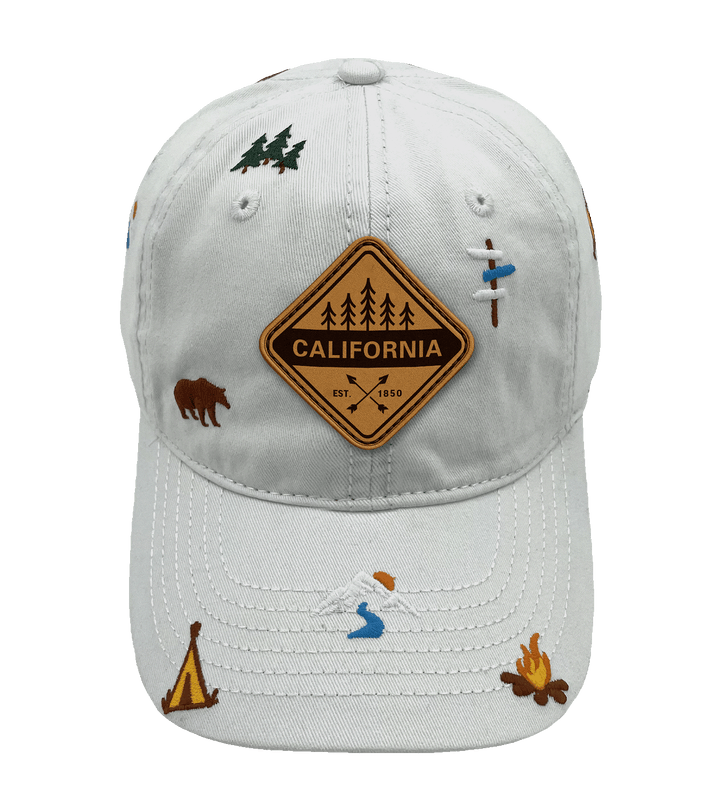 California Wilderness Camping Baseball Cap