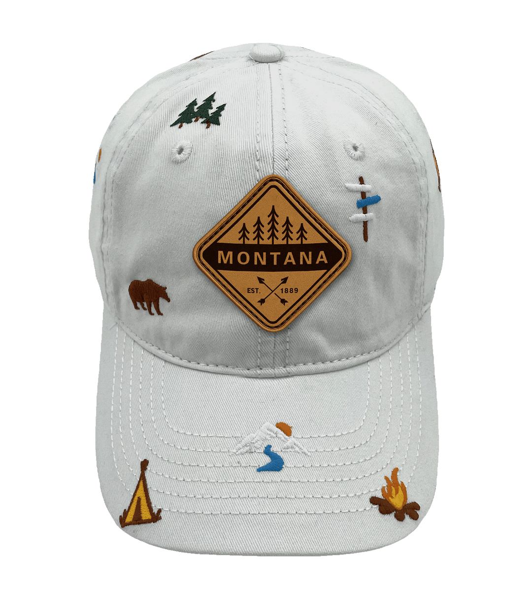 Montana Wilderness Camping Baseball Cap