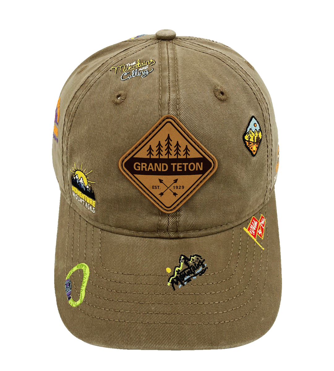 Grand Teton Mountain Climbing Adventure Baseball Cap