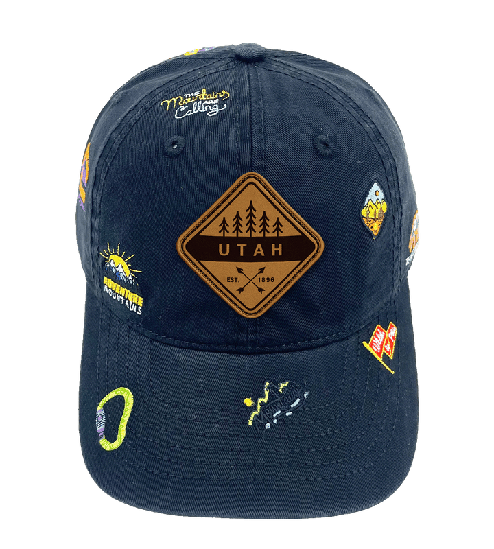 Utah Mountain Climbing Adventure Baseball Cap