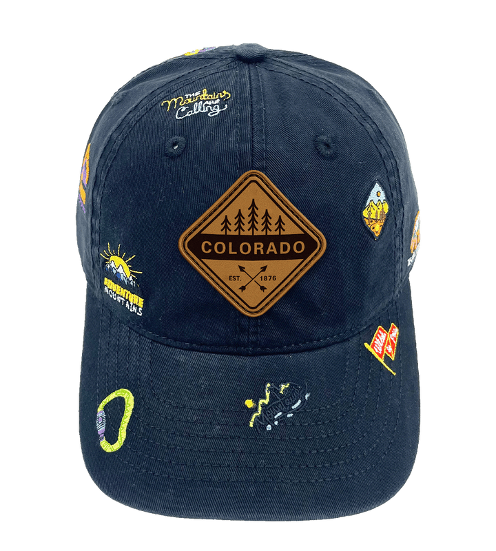 Colorado Mountain Climbing Adventure Baseball Cap