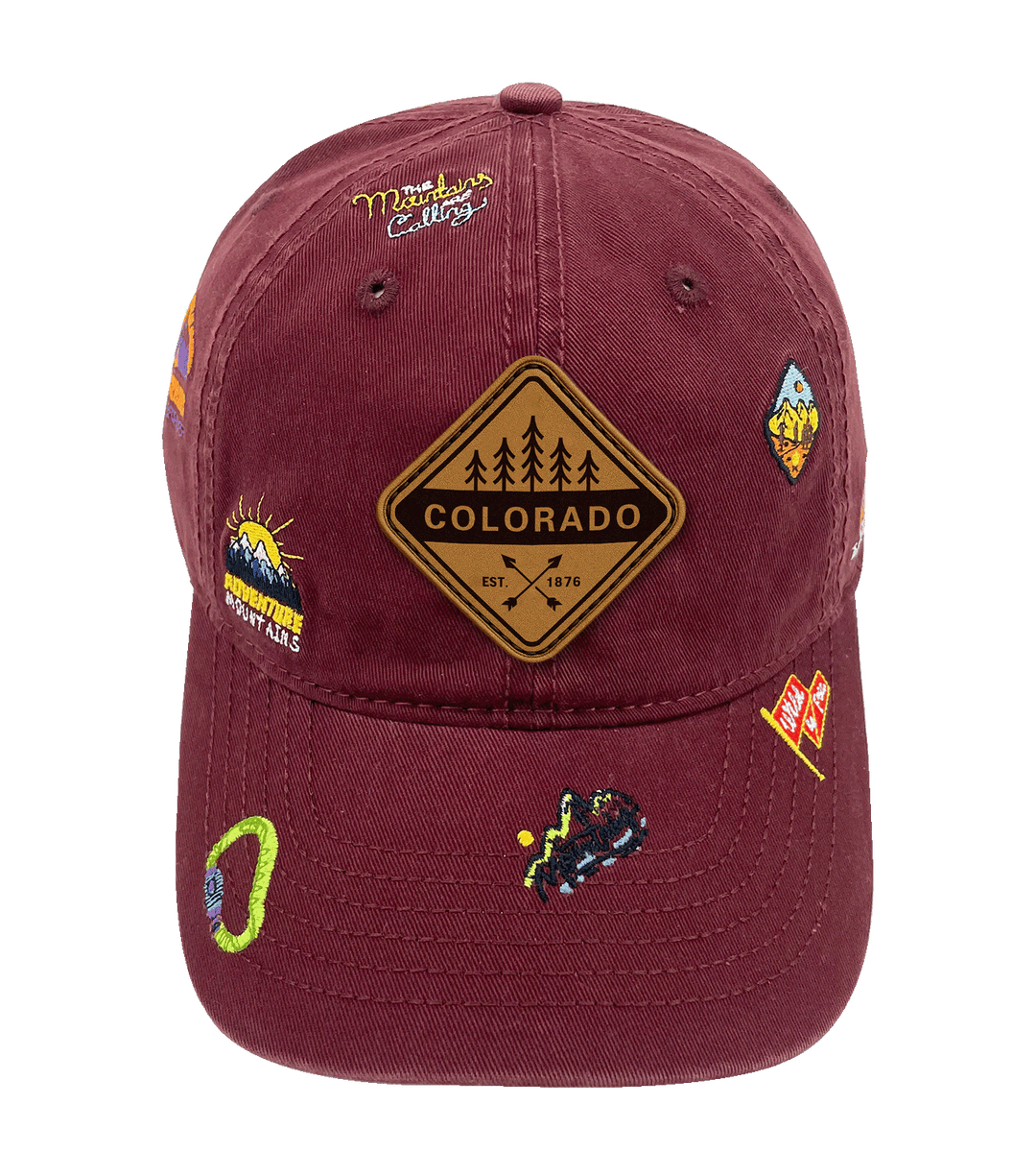 Colorado Mountain Climbing Adventure Baseball Cap