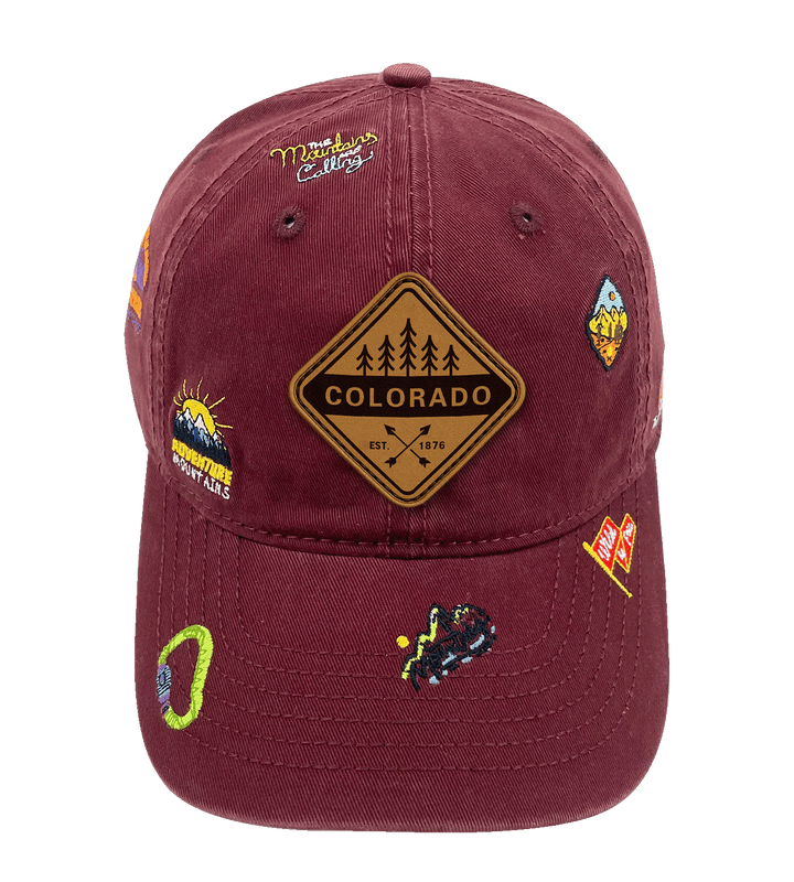 Colorado Mountain Climbing Adventure Baseball Cap
