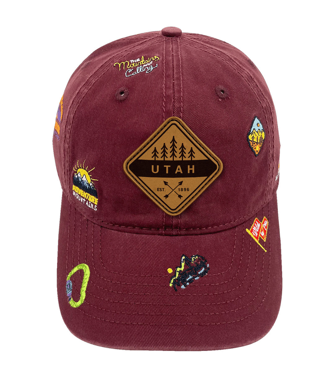 Utah Mountain Climbing Adventure Baseball Cap