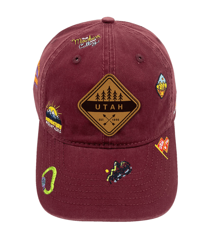 Utah Mountain Climbing Adventure Baseball Cap