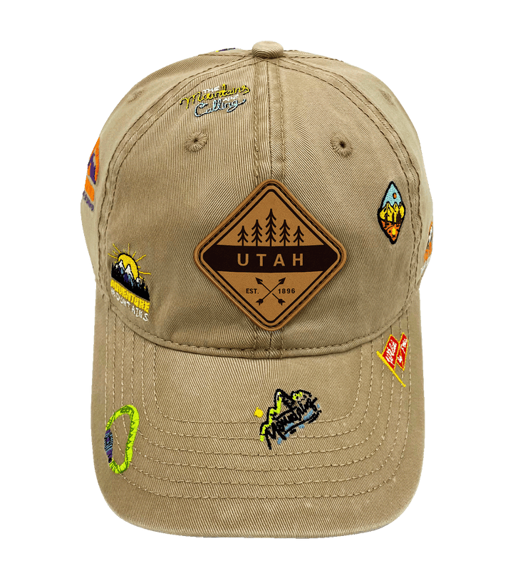 Utah Mountain Climbing Adventure Baseball Cap