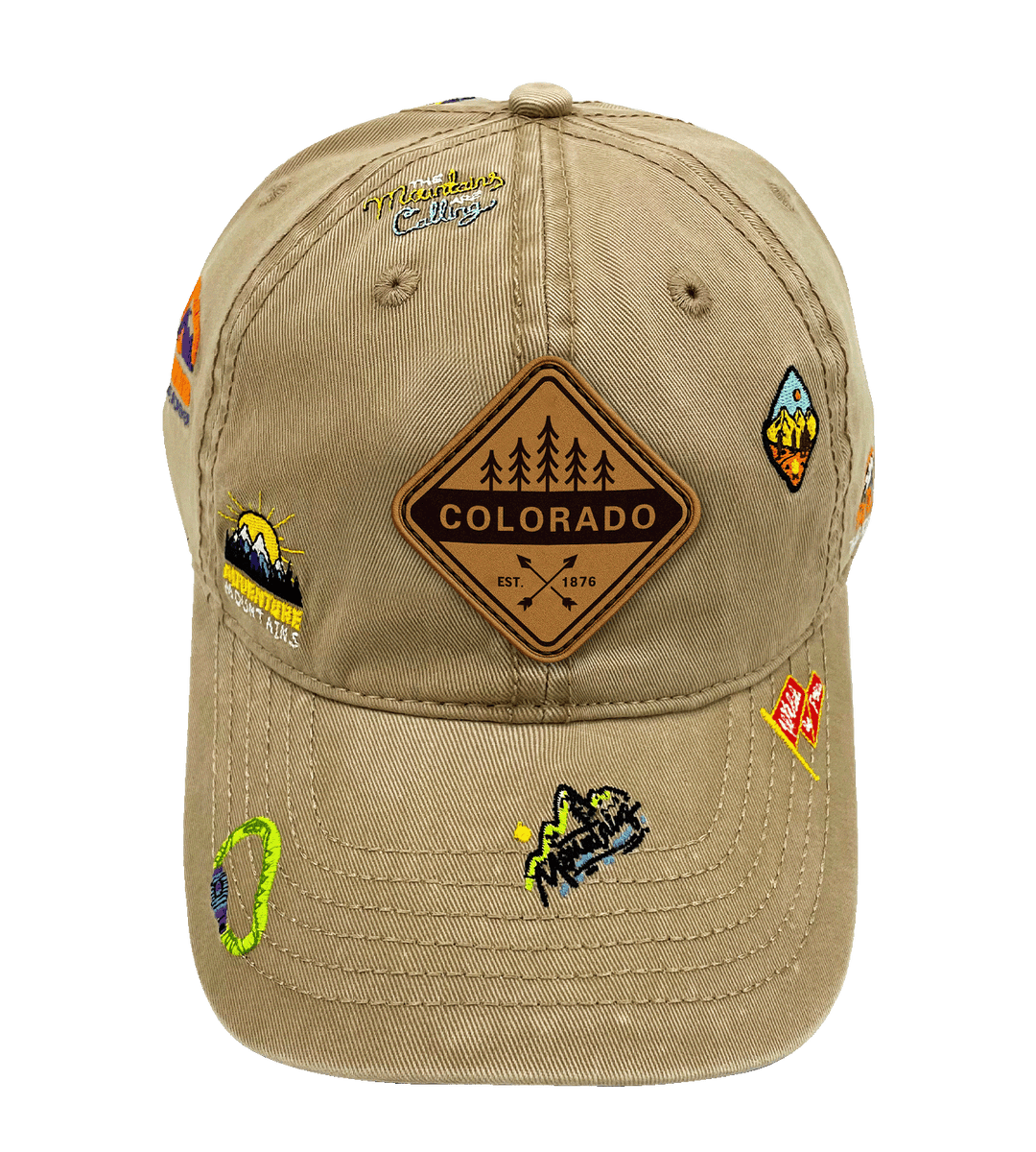 Colorado Mountain Climbing Adventure Baseball Cap