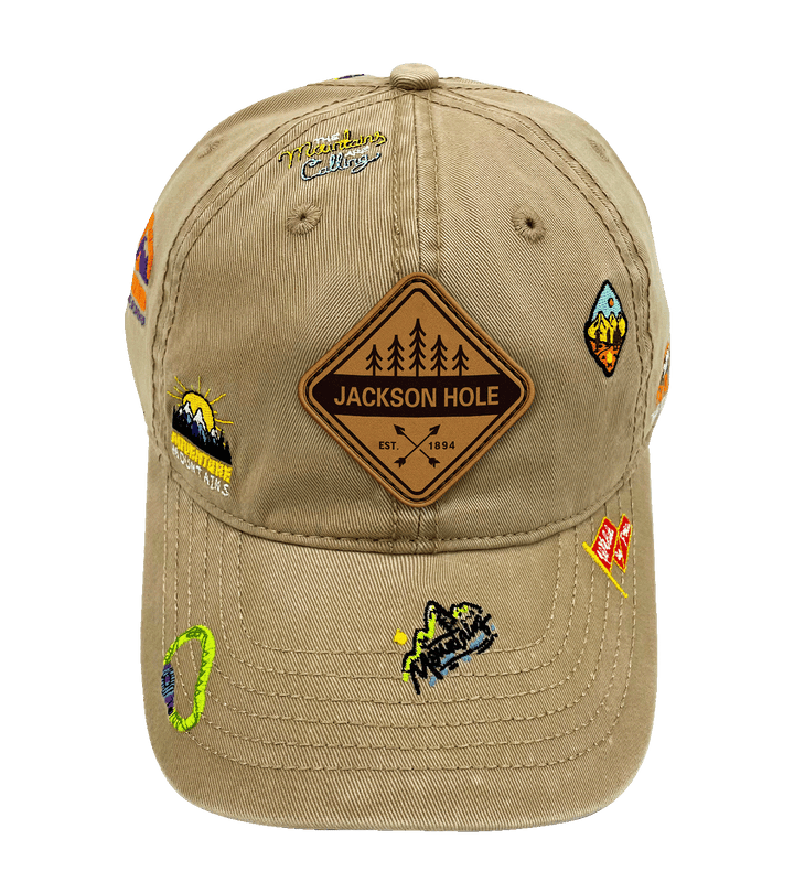 Jackson Hole Mountain Climbing Adventure Baseball Cap