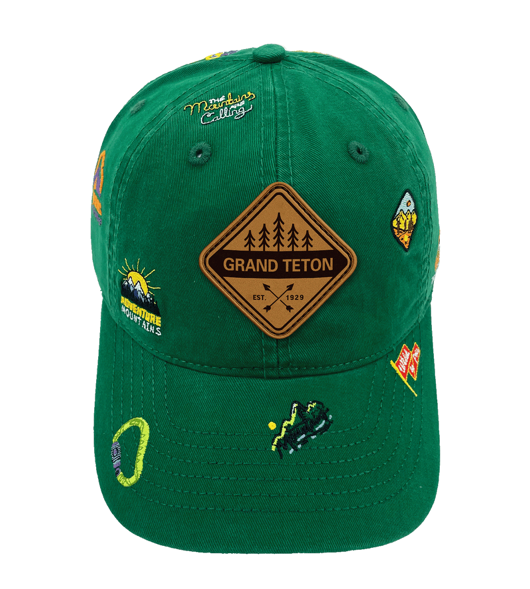 Grand Teton Mountain Climbing Adventure Baseball Cap