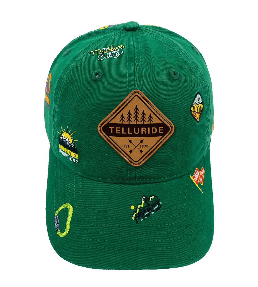 Telluride Mountain Climbing Adventure Baseball Cap