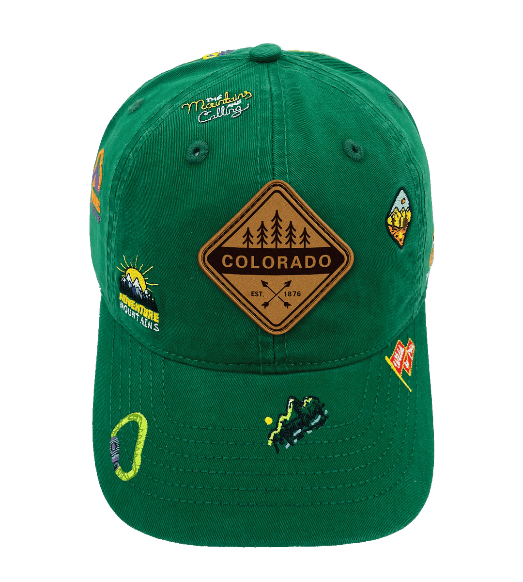 Colorado Mountain Climbing Adventure Baseball Cap