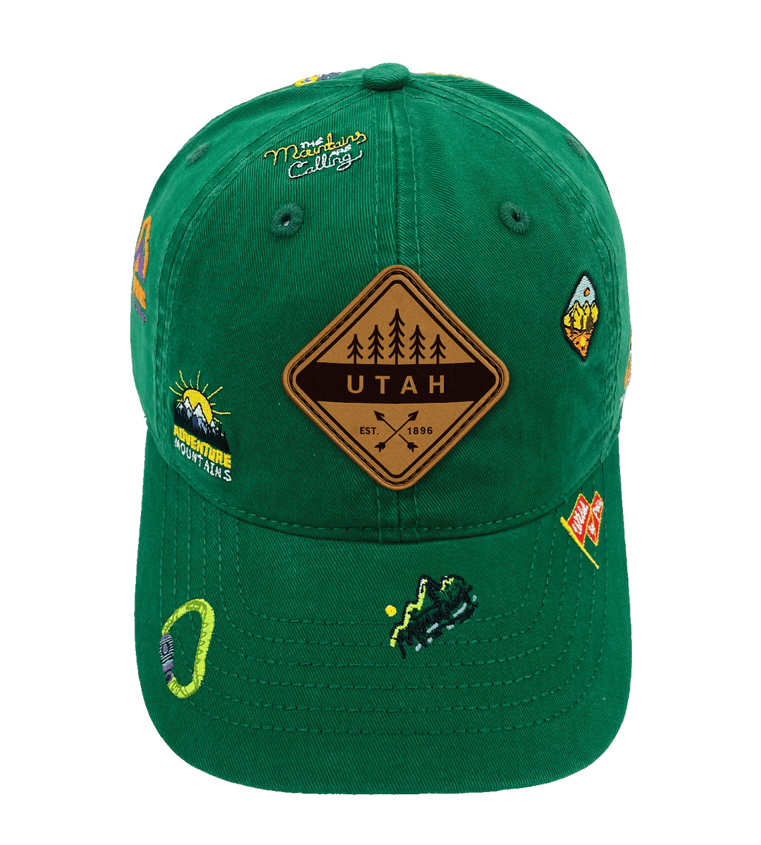 Utah Mountain Climbing Adventure Baseball Cap