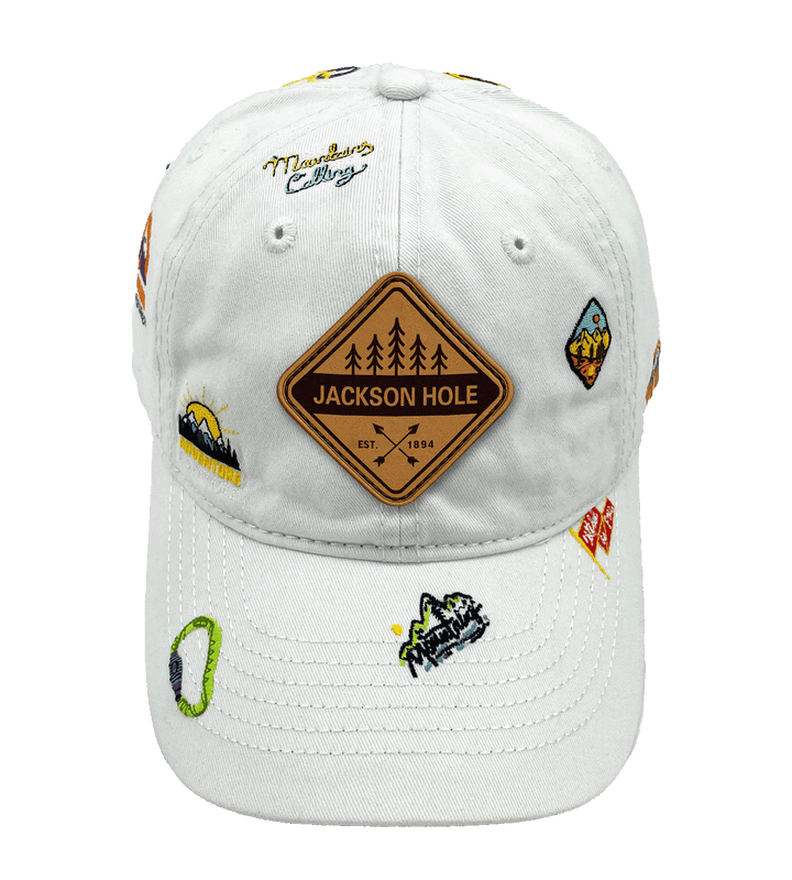 Jackson Hole Mountain Climbing Adventure Baseball Cap
