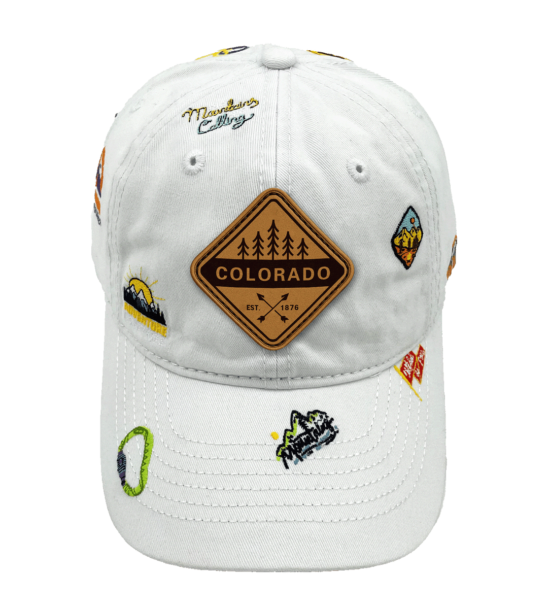 Colorado Mountain Climbing Adventure Baseball Cap