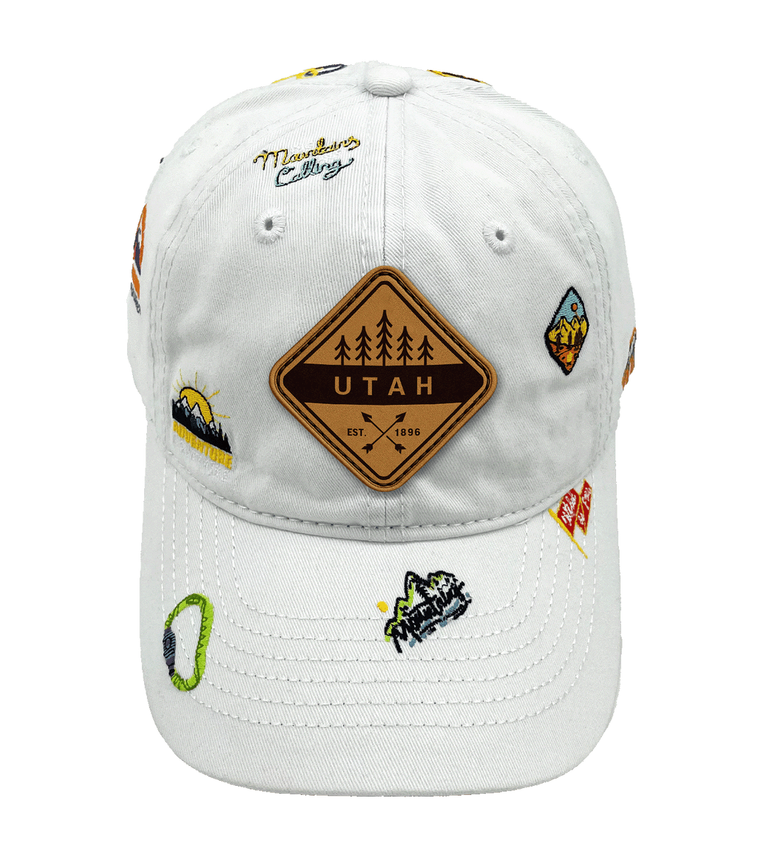 Utah Mountain Climbing Adventure Baseball Cap