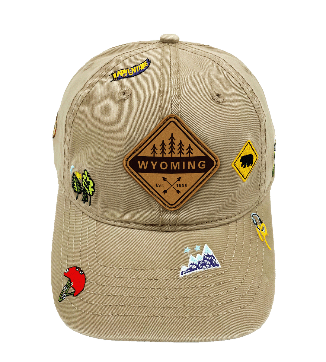 Wyoming Trail Badge Adventure Cap