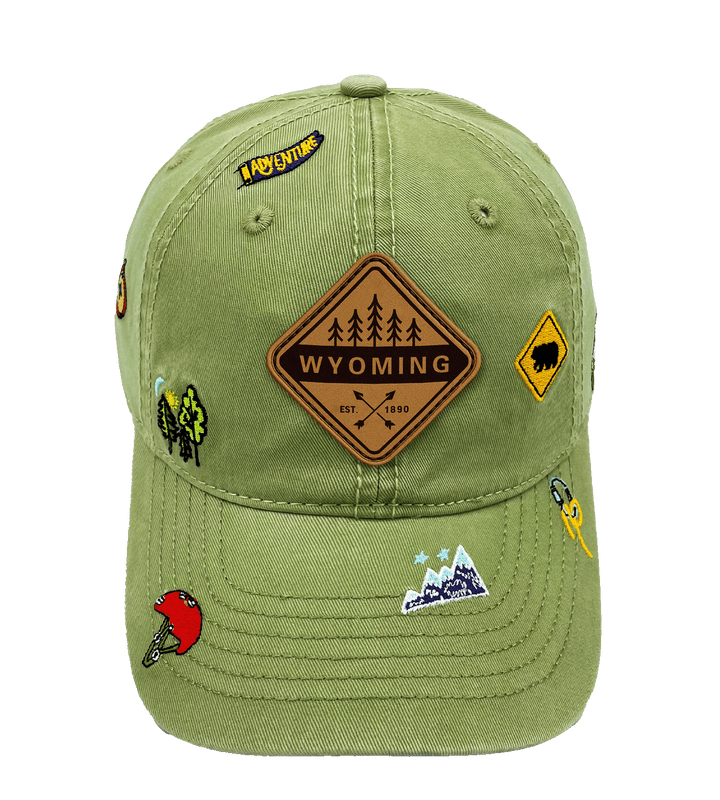 Wyoming Trail Badge Adventure Cap