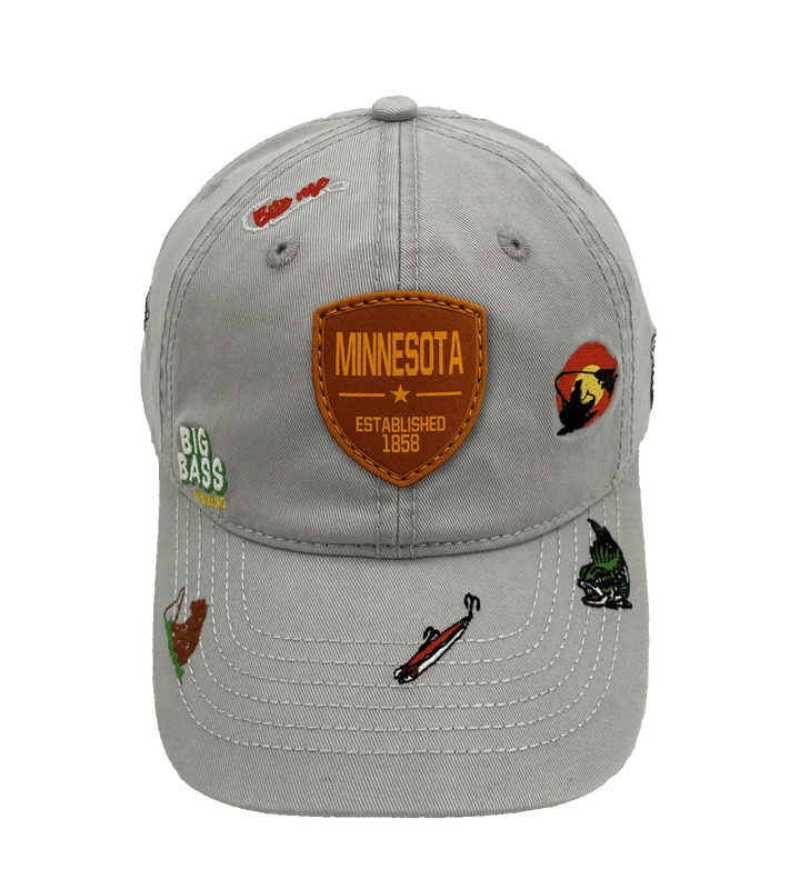 Minnesota Big Bass Fishing Baseball Cap