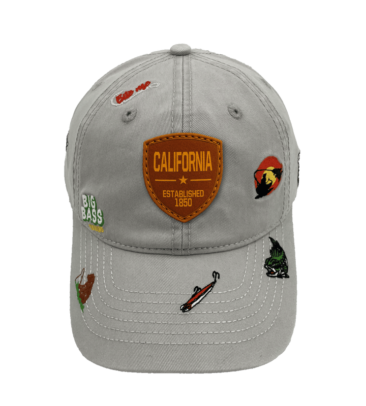 California Big Bass Fishing Baseball Cap