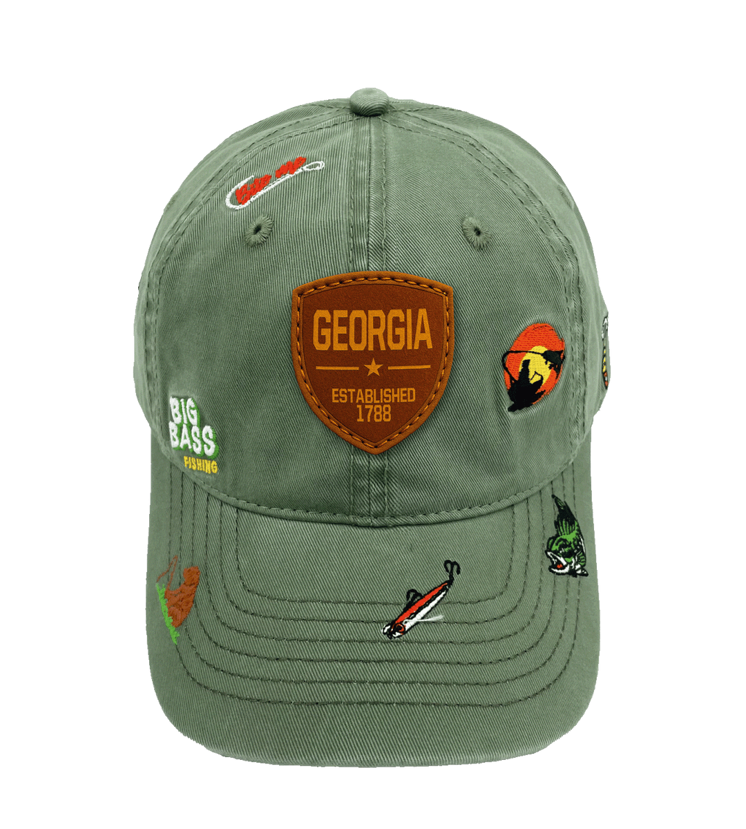 Georgia Big Bass Fishing Baseball Cap