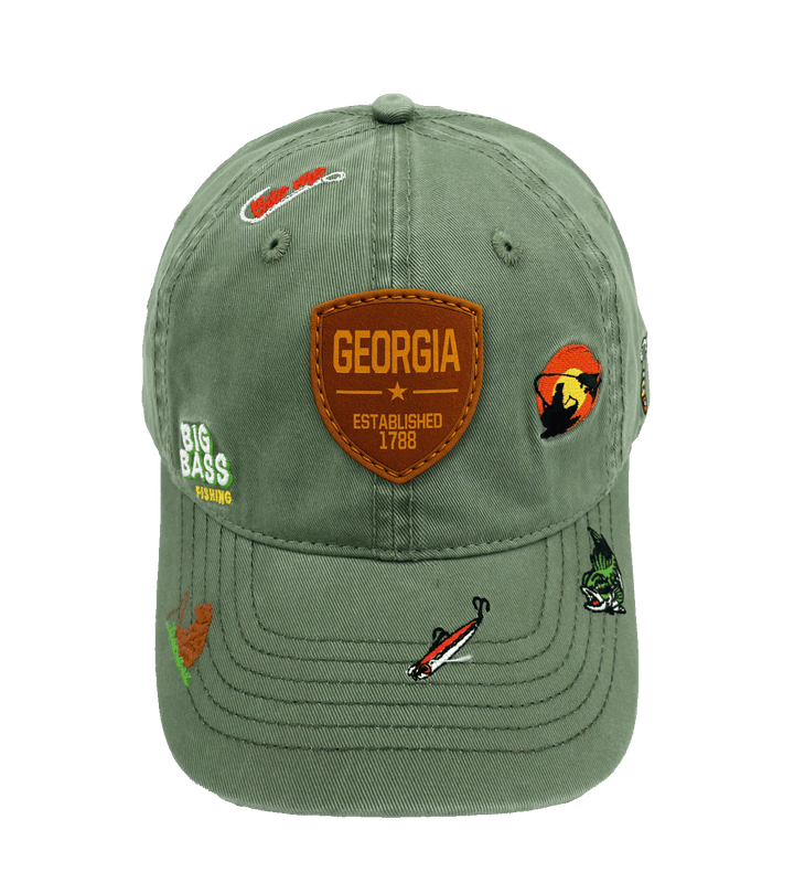 Georgia Big Bass Fishing Baseball Cap